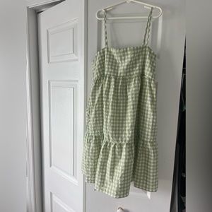 White & green sundress